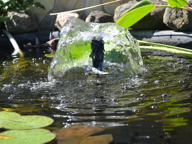  A simple fountain can be relaxing 
